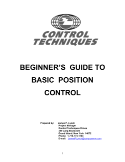 beginner`s guide to basic position control