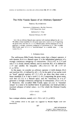 The Hille-Yosida Space of an Arbitrary Operator