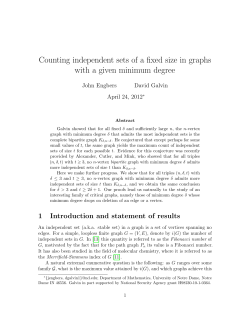 Counting independent sets of a fixed size in graphs with a given