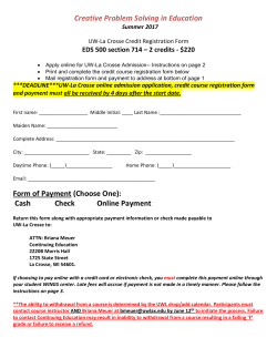 Creative Problem Solving in Education Form of Payment (Choose