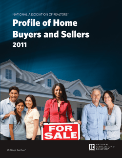 Profile of Home Buyers and Sellers