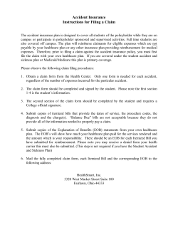 Claim Form 2015-2016