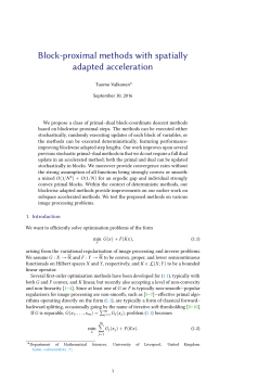 Block-proximal methods with spatially adapted acceleration