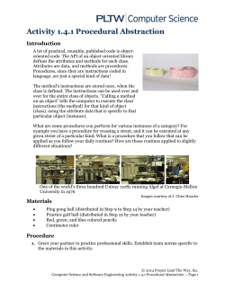 Activity 1.4.1 Procedural Abstraction Introduction