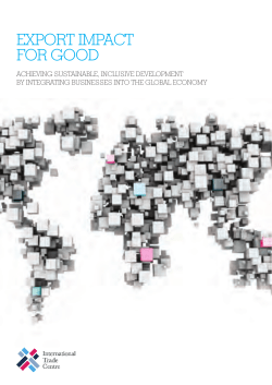 EXPORT IMPACT fOR GOOD - International Trade Centre
