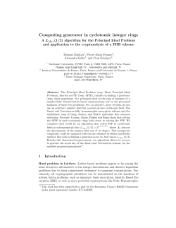 Computing generator in cyclotomic integer rings