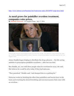 As need grows for painkiller overdose treatment, companies raise