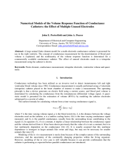 Numerical Models of the Volume Response Function of