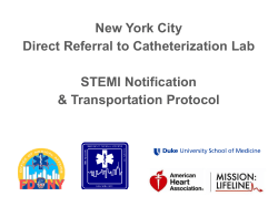New York City to Cath Lab Presentation