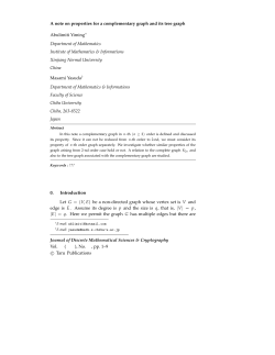 A note on properties for a complementary graph and its tree graph