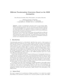 Efficient Pseudorandom Generators Based on the DDH Assumption