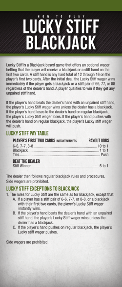 lucky stiff blackjack - Quil Ceda Creek Casino