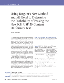 Using Bergum`s New Method and MS Excel to Determine the