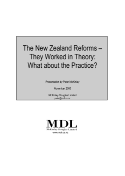 The New Zealand Reforms &ndash; They Worked in