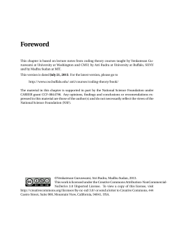 Shannon`s Theorem - University at Buffalo