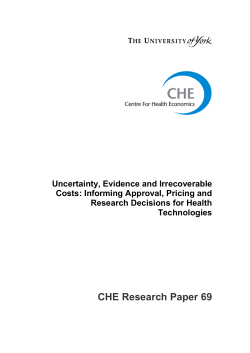 Informing approval, pricing and research decisions for health