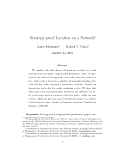 Strategy-proof Location on a Network