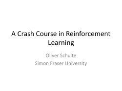 A Crash Course in Reinforcement Learning