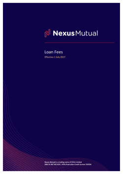 Loan Fees - Nexus Mutual