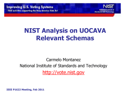 Common Data Format Update - National Institute of Standards and