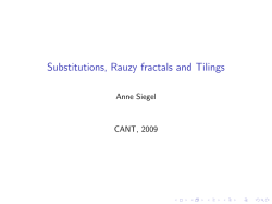 Substitutions, Rauzy fractals and Tilings