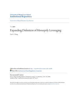 Expanding Definition of Monopoly Leveraging