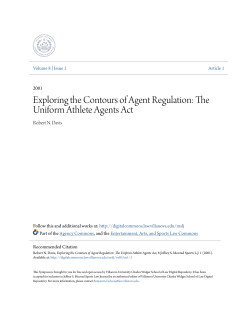 Exploring the Contours of Agent Regulation