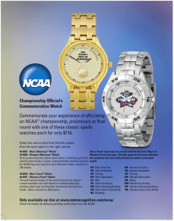 Championship Official`s Commemorative Watch