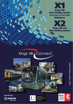 Kings Hill West Malling Station then fast to and from Maidstone