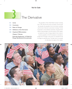 The Derivative
