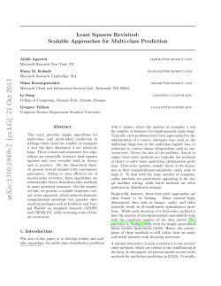 Least Squares Revisited: Scalable Approaches for Multi