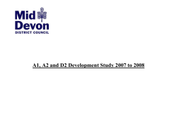 A1, A2 and D2 Development Study 2007 to 2008