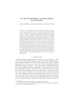 ON THE INVERTIBILITY OF BORN-JORDAN