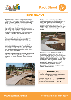 bike tracks - Kidsafe WA