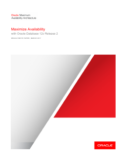 Maximize Availability with Oracle Database
