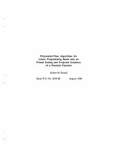 Polynomial-Time Algorithms for Linear Programming