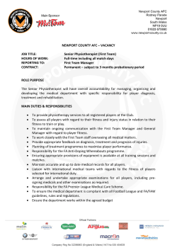 Newport County AFC - Welsh Football Trust
