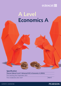 Specification - Edexcel