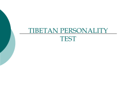 tibetan personality test - El mayor portal de Gerencia