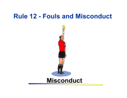 Rule 12 - Fouls and Misconduct