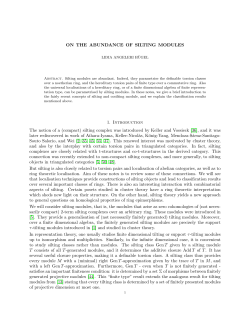 ON THE ABUNDANCE OF SILTING MODULES 1. Introduction The