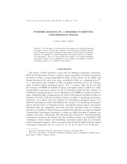 FURTHER RESULTS ON L-ORDERED FUZZIFYING