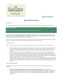 High Yields Prove Elusive