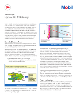 Hydraulic Efficiency