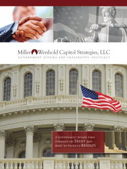 Firm Brochure - Miller/Wenhold Capitol Strategies LLC