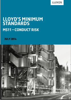 Lloyd`s Minimum Standards