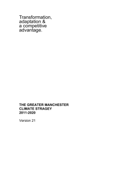 greater manchester climate change strategy 2011-2020