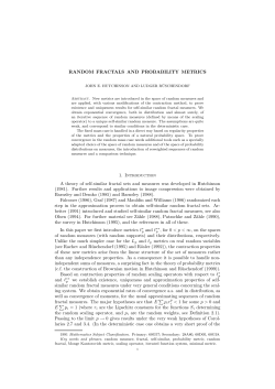 Random fractals and probability metrics