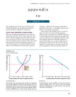 Chapter 13 Economics