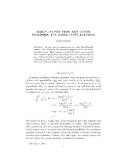 Examining the Borel-Cantelli Lemma